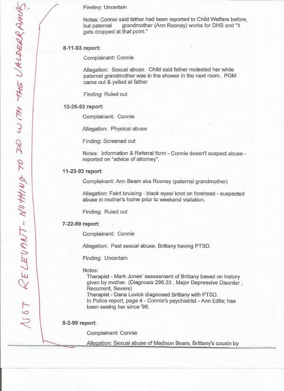 Brent Rooney Affidavit page 3