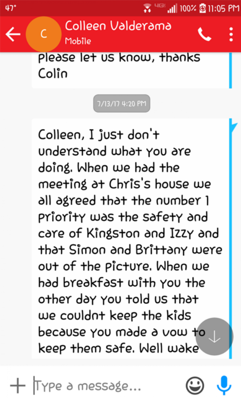 Colleen Text page 2